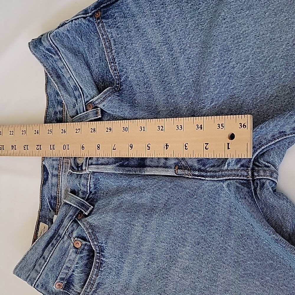 Levi's 501 Womens Jeans 26 Waist 30 Length Leather Patch Big L Tag 100% cotton - Picture 10 of 11